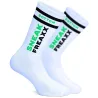SneakFreaxx Chaussettes Socken Neon Bottom Vert
